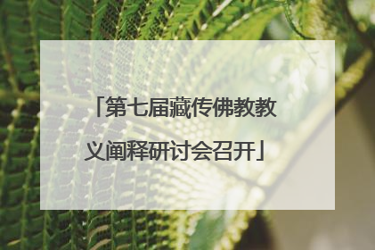 第七届藏传佛教教义阐释研讨会召开